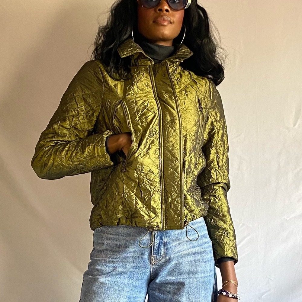 Olive Quilted Women's Jacket